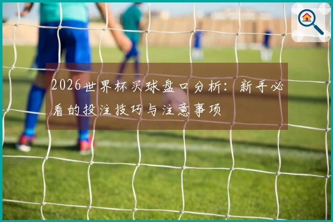 2026世界杯买球盘口分析：新手必看的投注技巧与注意事项