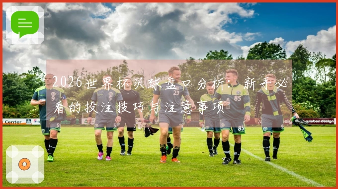 2026世界杯买球盘口分析：新手必看的投注技巧与注意事项